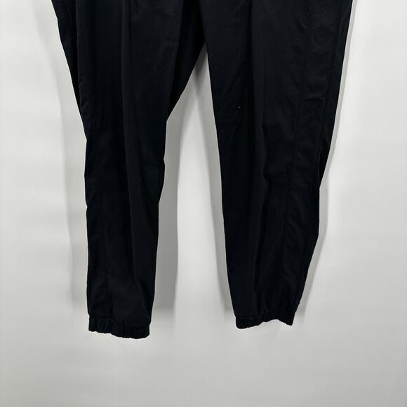 Athleta Jogger Womens 12 Black Trekkie Textured Tapered Zip Pockets Hiking - Picture 3 of 13